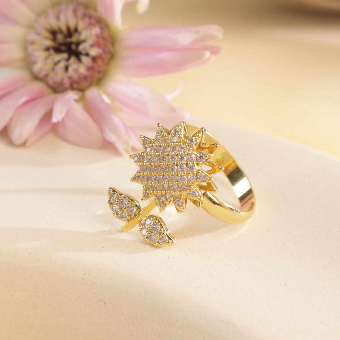 Anillo Girasol Corto