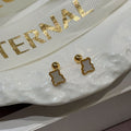 Aretes Osito Nácar Colgante
