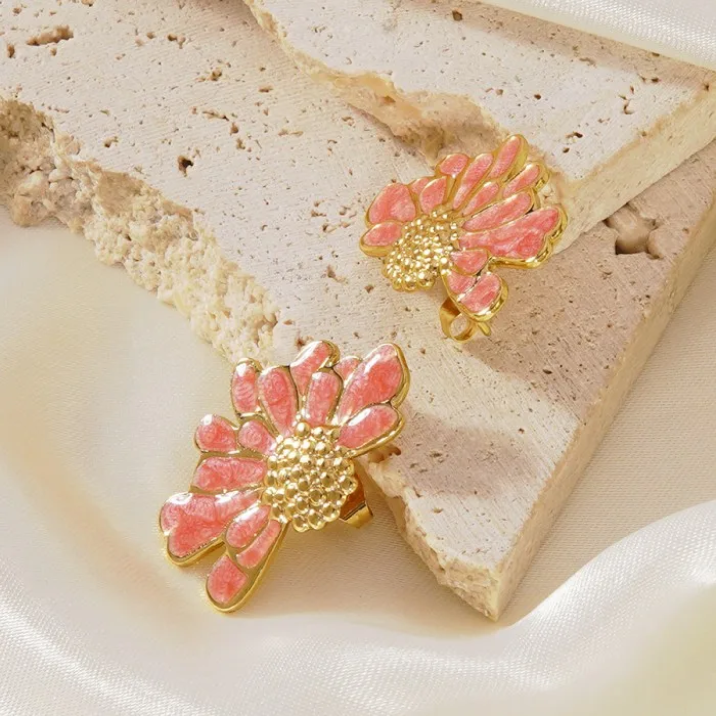 Aretes de Margarita Coral