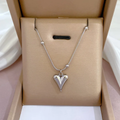 Cadena de Corazon Plateado