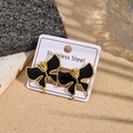 Aretes Alas de Mariposa Negro