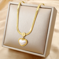 Cadena Corazón Perla Love