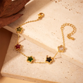 Pulsera dorada de estrella varios colores
