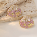 Aretes Concha Marina con Perla