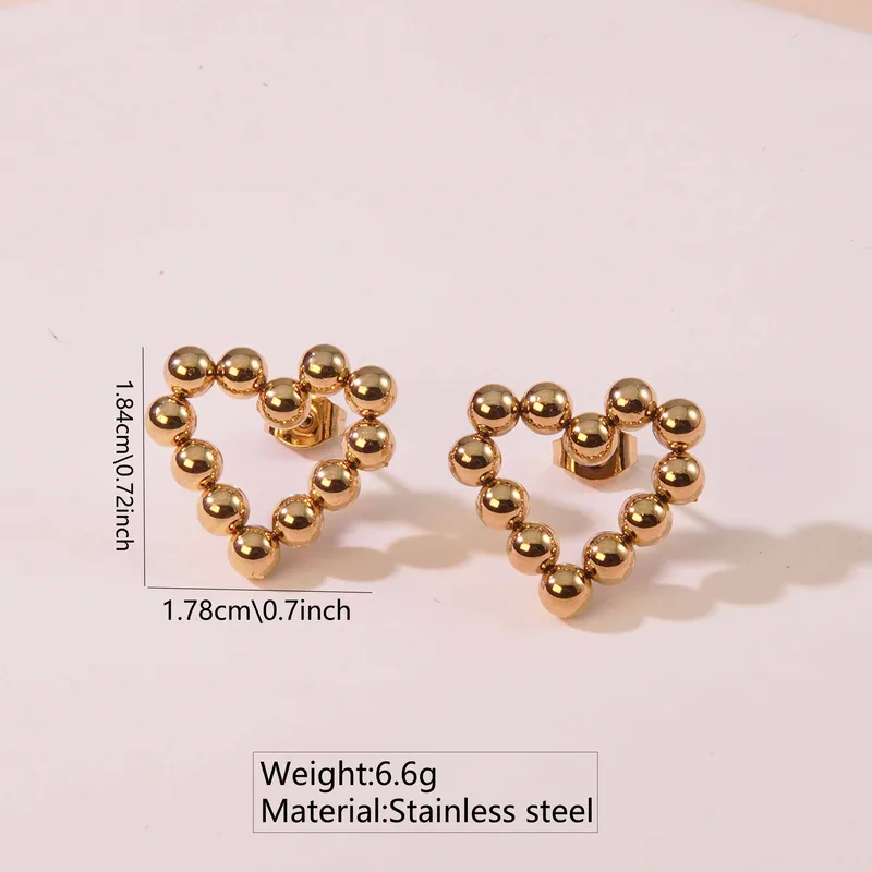 Aretes Corazón de Perlas