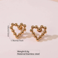 Aretes Corazón de Perlas