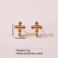 Aretes Cruz de Perlas