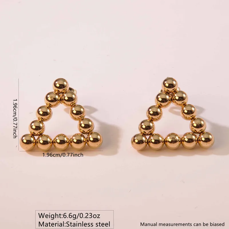 Aretes Triángulo de Perlas