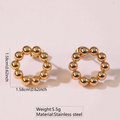 Aretes Círculo de Perlas