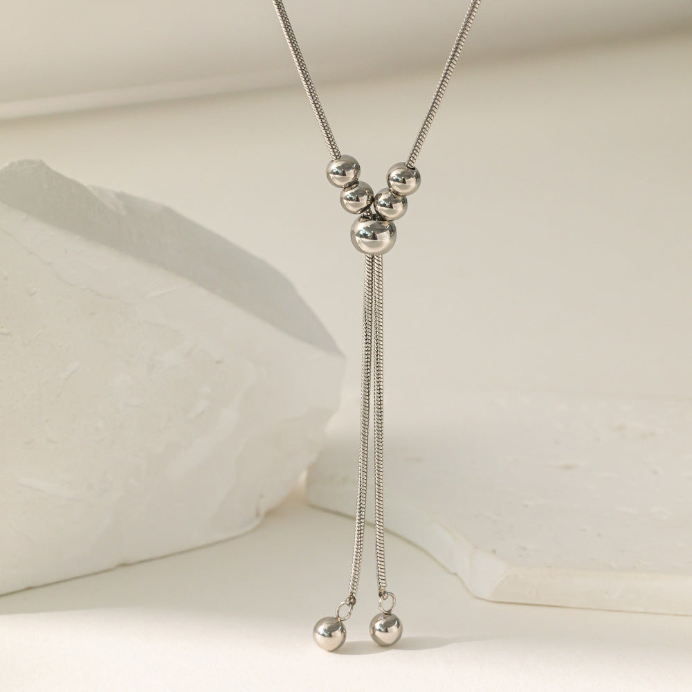 Cadena Bolas con Flecos