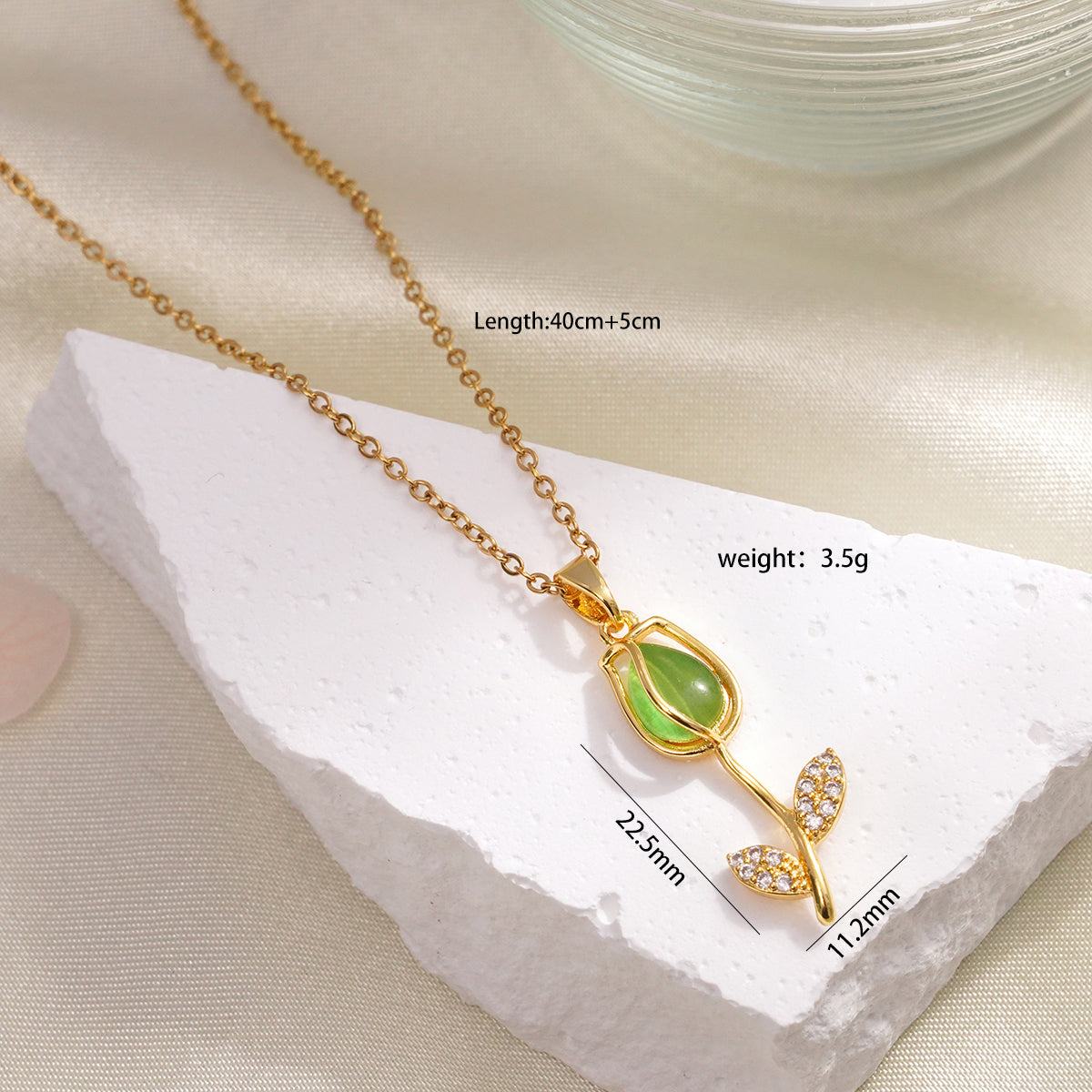 Cadena Tulipán Verde