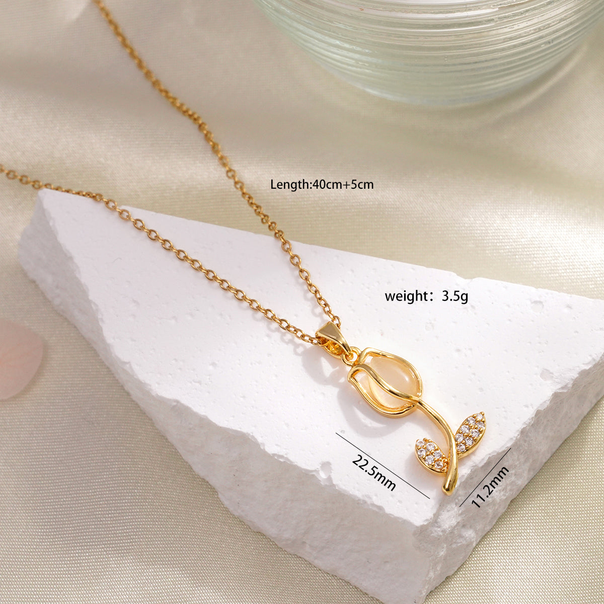 Cadena Tulipán Blanco
