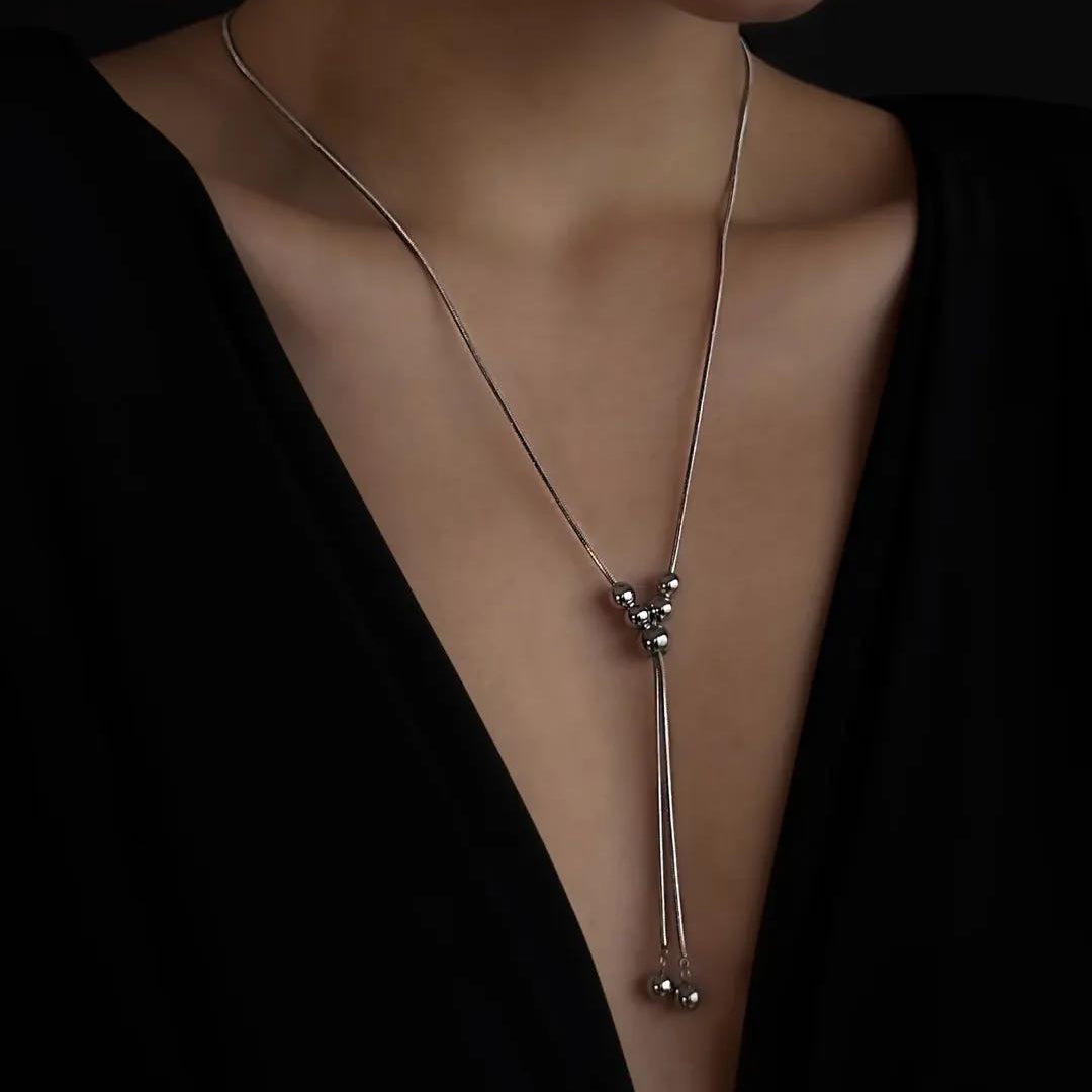 Cadena Bolas con Flecos