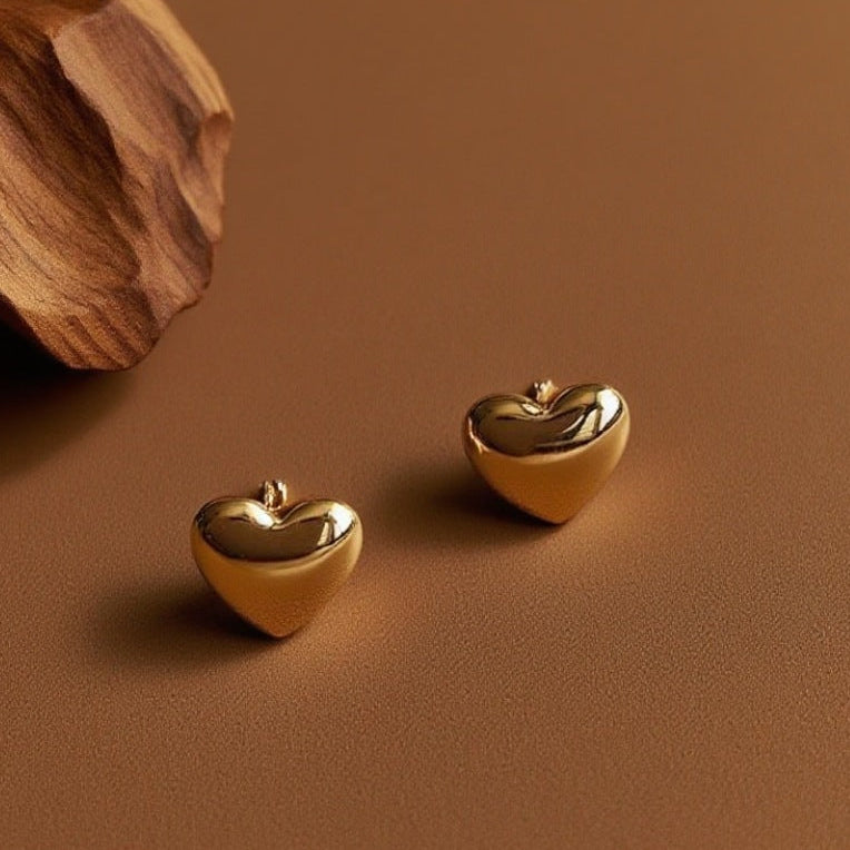 Aretes Corazón Voluminoso