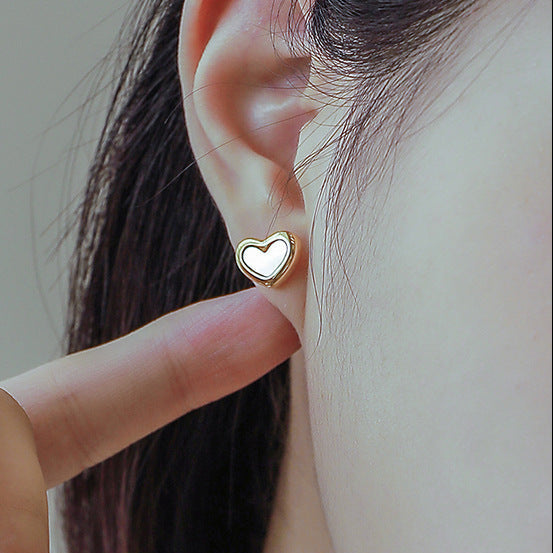 Aretes Corazón Nácar Mini