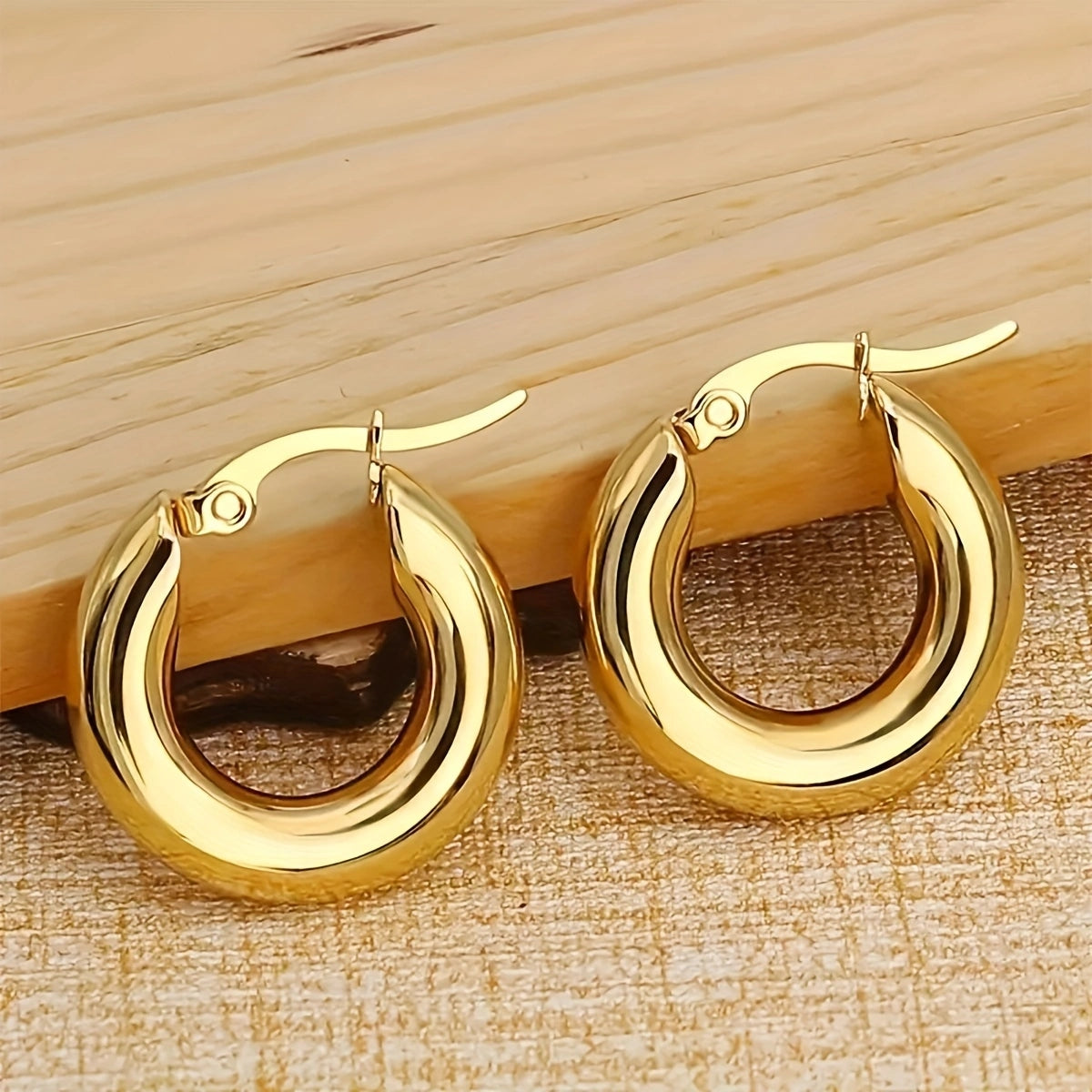 Aretes Argolla Tubo Clásica