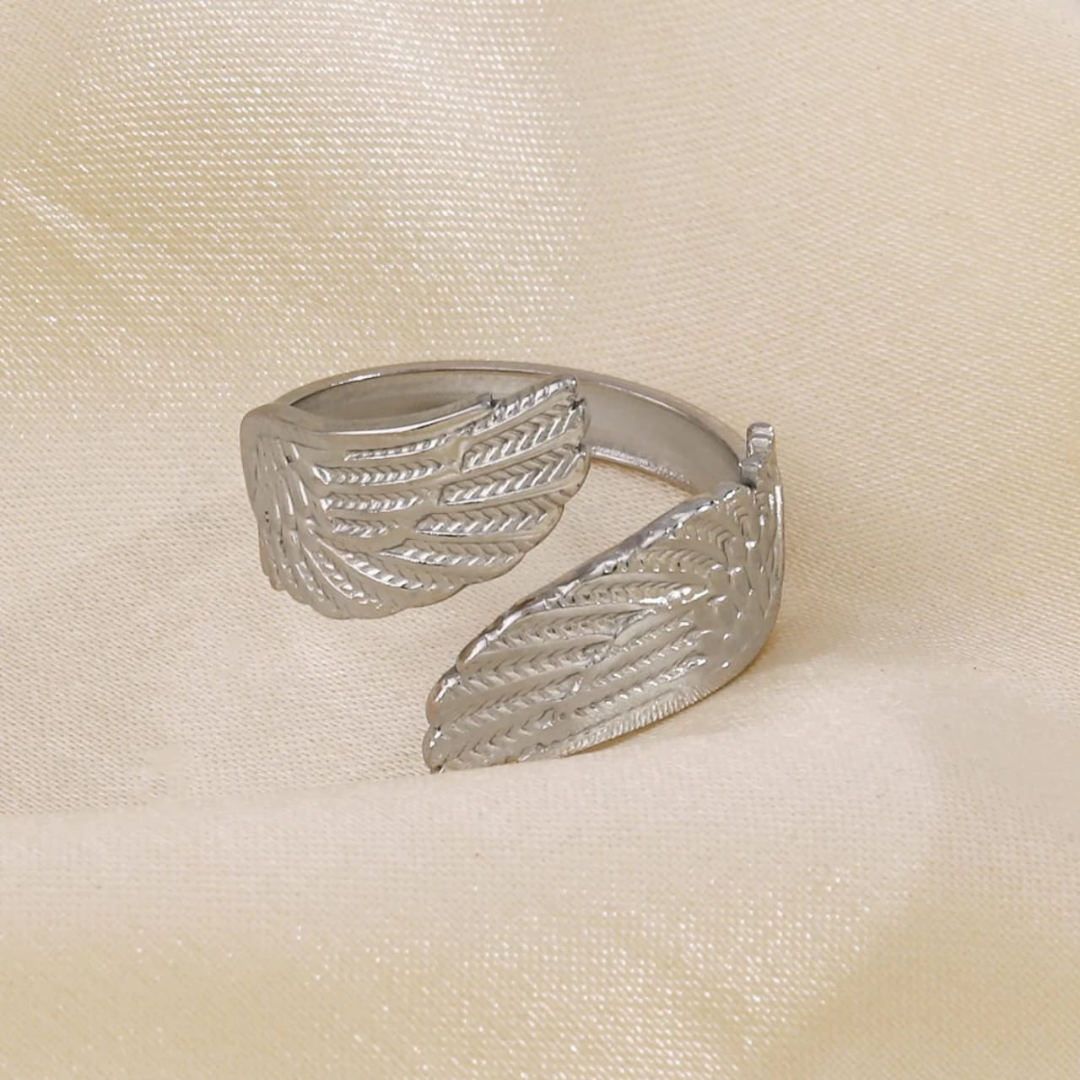 Anillo Plateado de Alas
