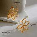 Aretes Flor Calada con Perla