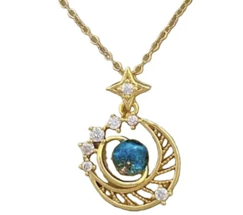Cadena de luna y Saturno