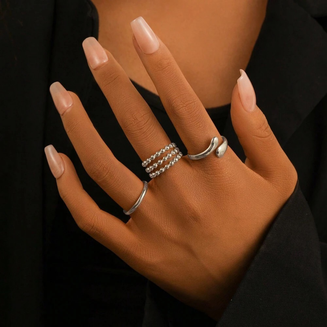 Set 3 anillos distintos diseños