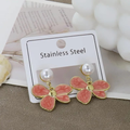 Aretes de flor (palo rosa)
