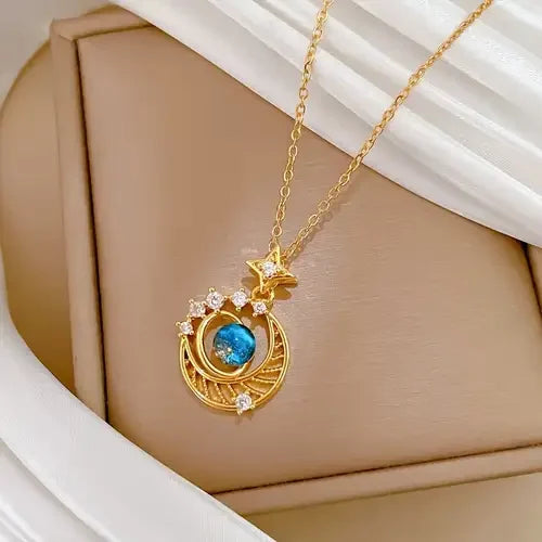 Cadena de luna y Saturno