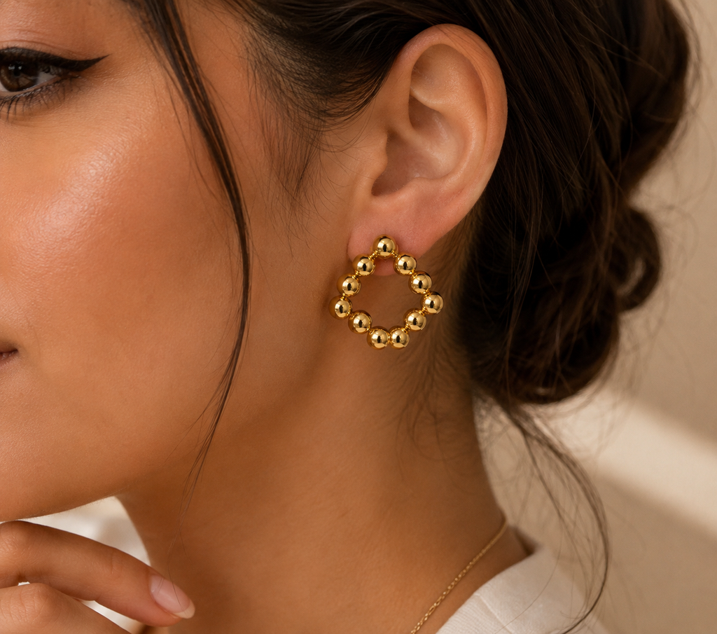 Aretes Rombo de Perlas