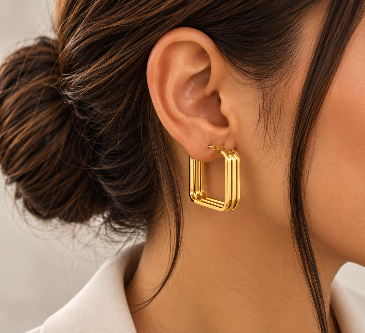 Aretes Cuadrados Doré