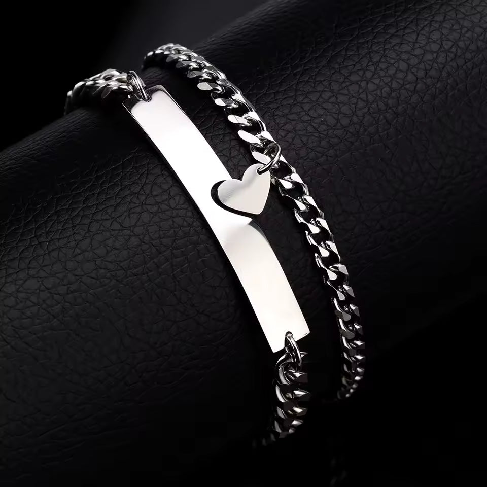 Pulsera Doble de Corazón