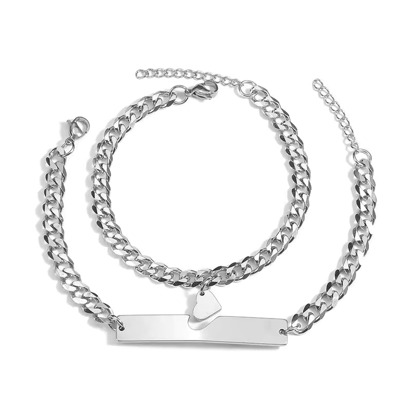 Pulsera Doble de Corazón