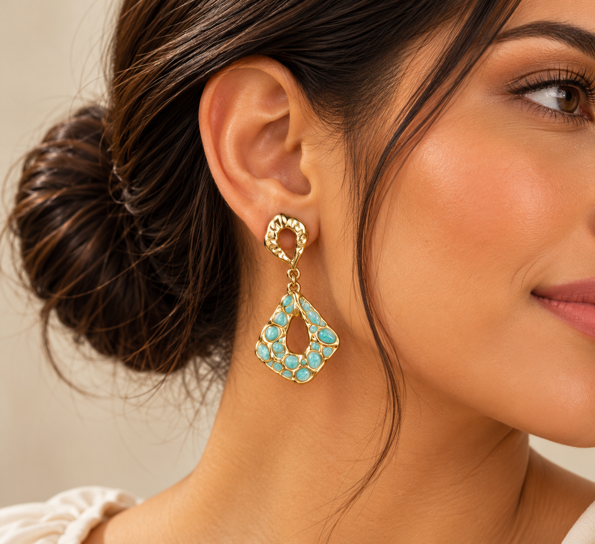 Aretes Mosaico Aqua