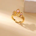 Anillo Corona dorada