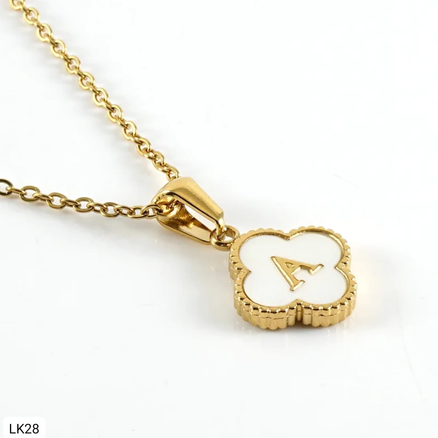 Cadena Trébol con Inicial A