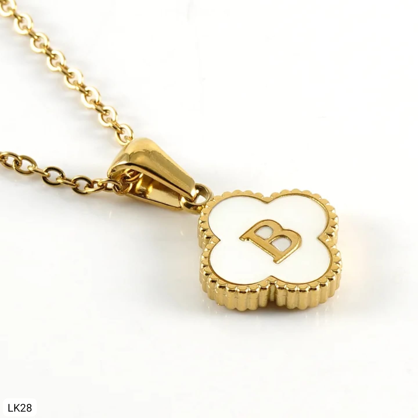 Cadena Trébol con Inicial B
