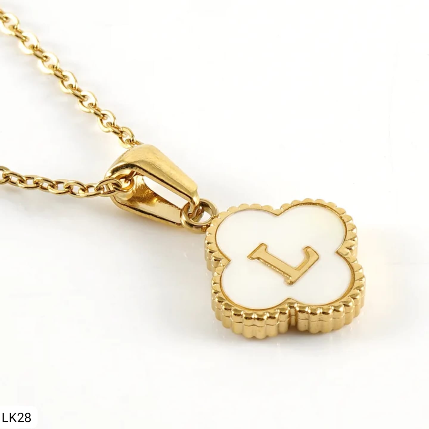 Cadena Trébol con Inicial L