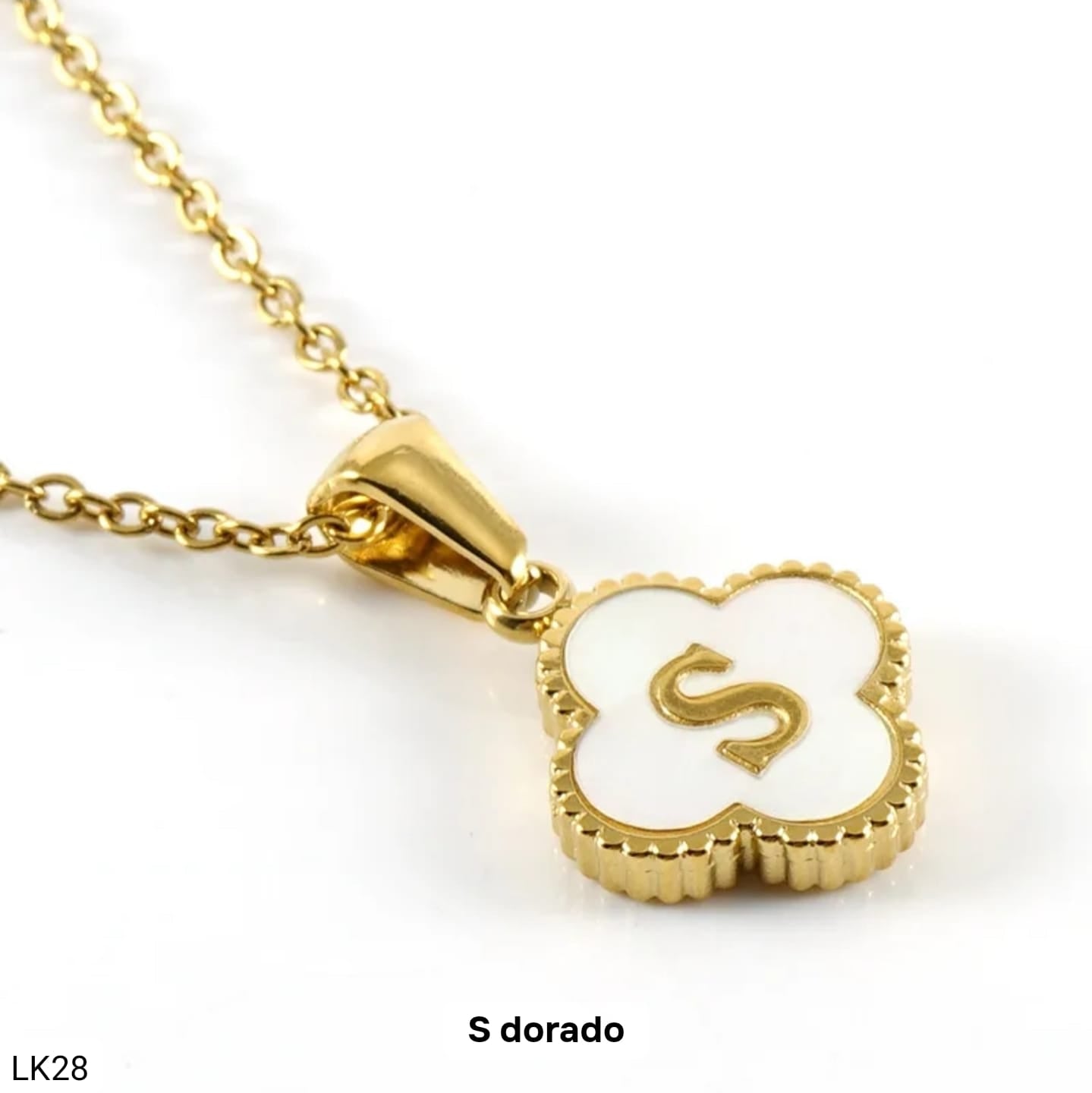 Cadena Trébol con Inicial S