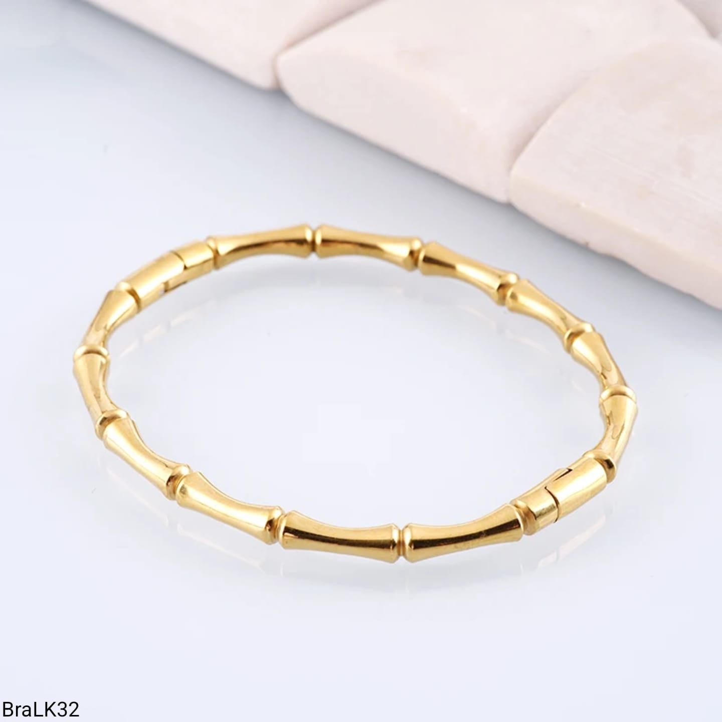 Pulsera Bambú Dorada