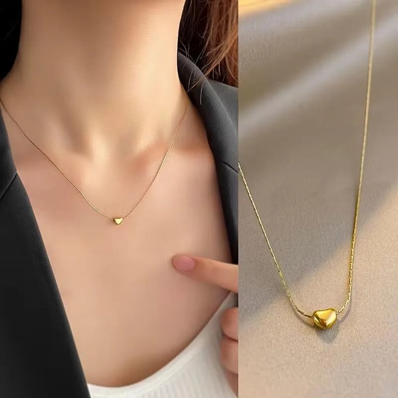 Cadena con dije de corazón mini