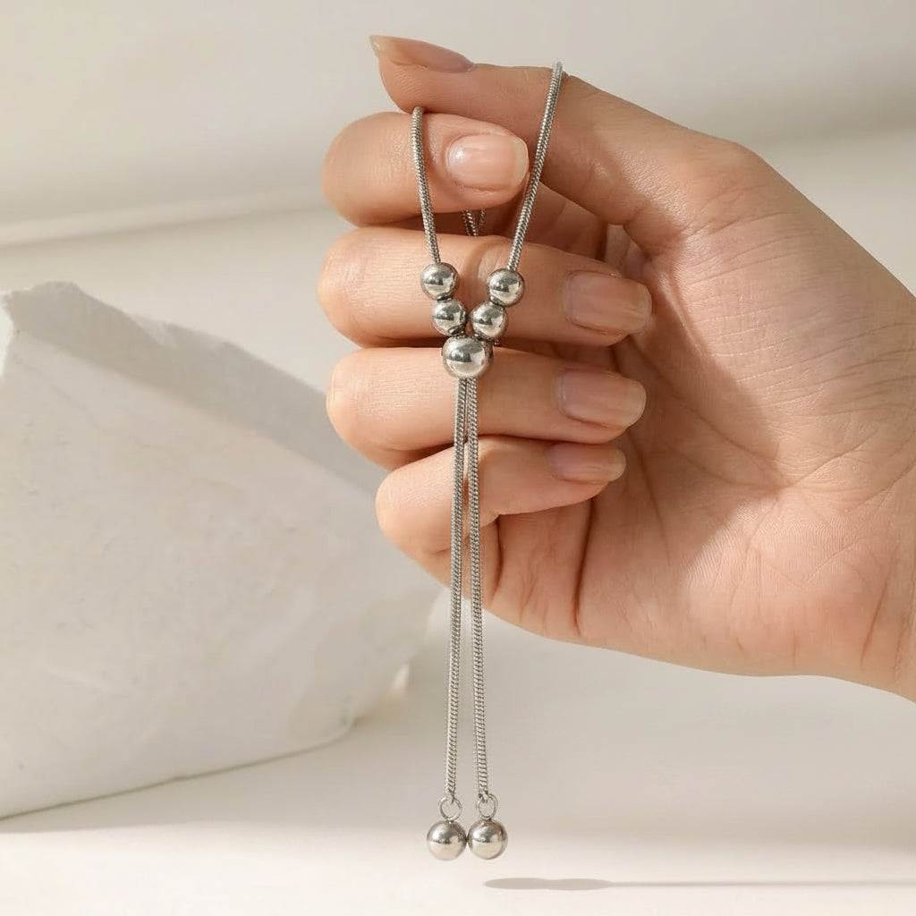 Cadena Bolas con Flecos