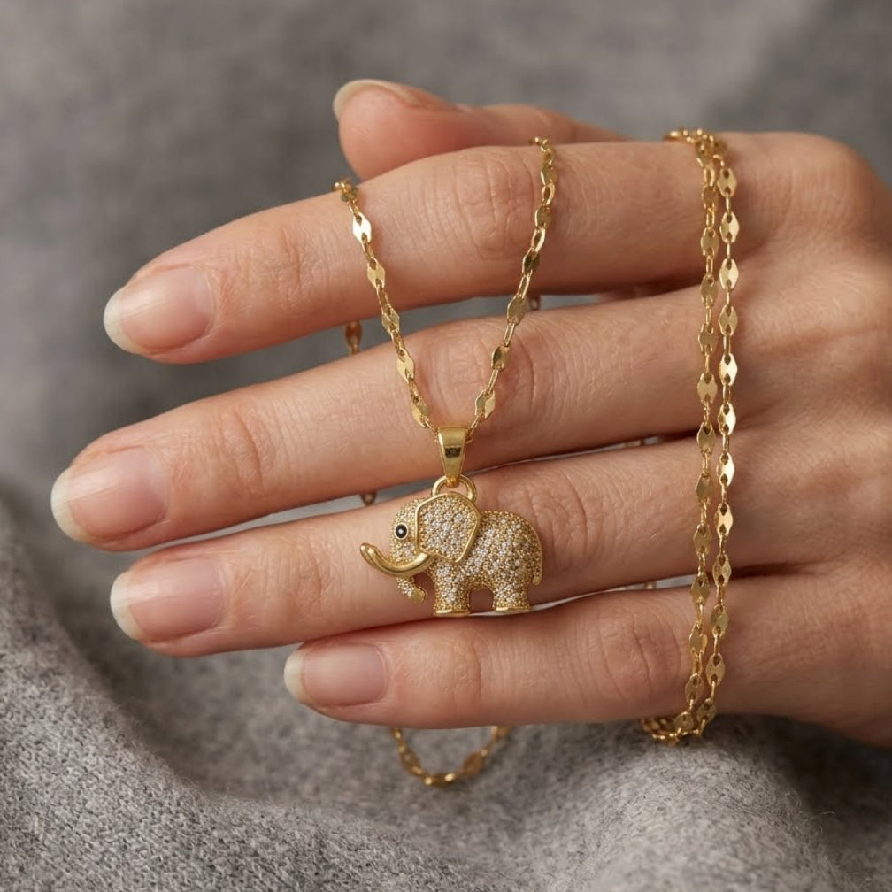 Cadena suerte de elefante