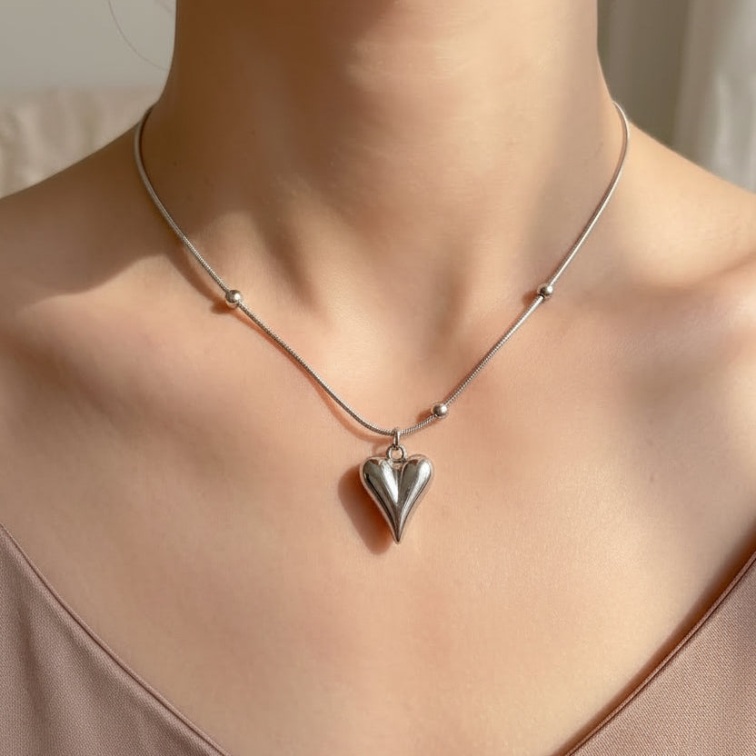 Cadena Corazón Alargado