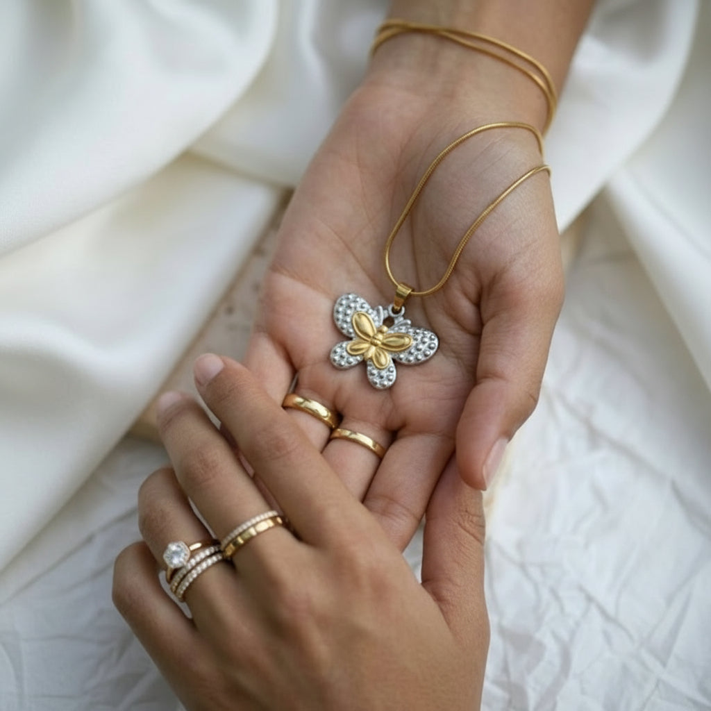 Cadena con mariposa