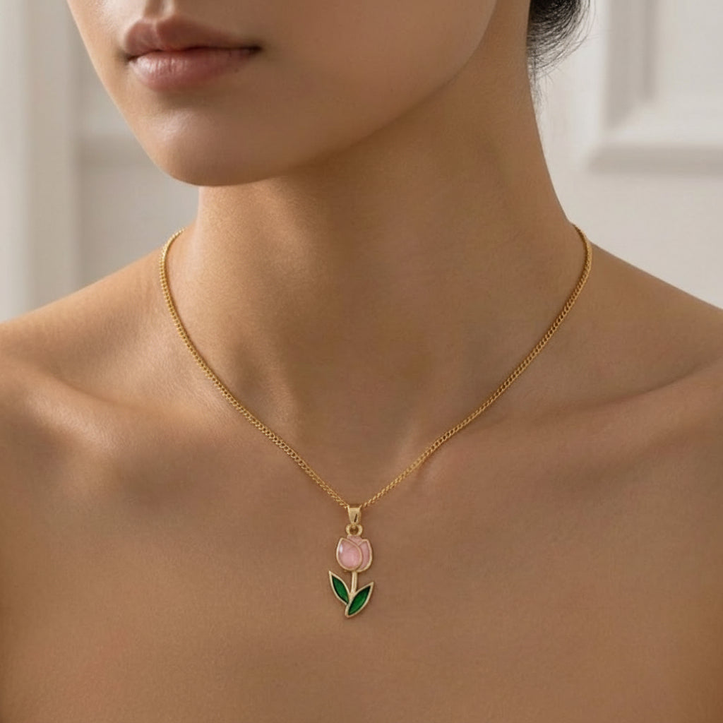 Cadena de tulipan palo rosa