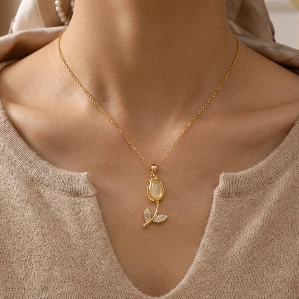Cadena Tulipán Blanco