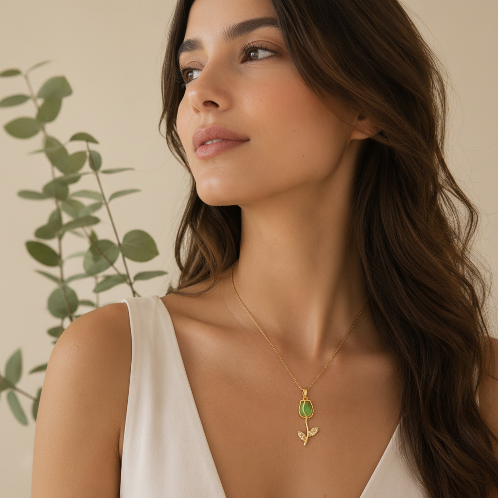 Cadena Tulipán Verde